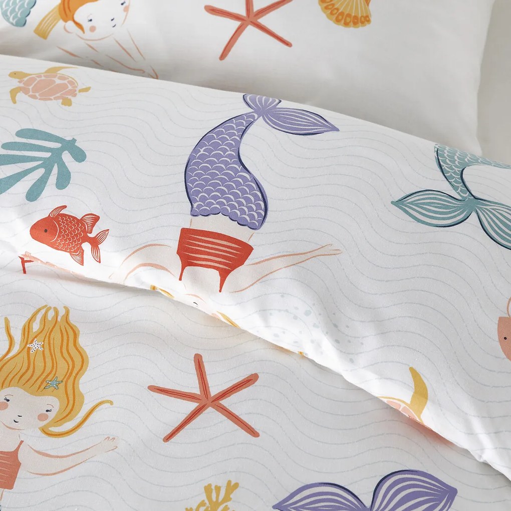 Bedset in tergal, rechthoekige kussensloop, Sirène