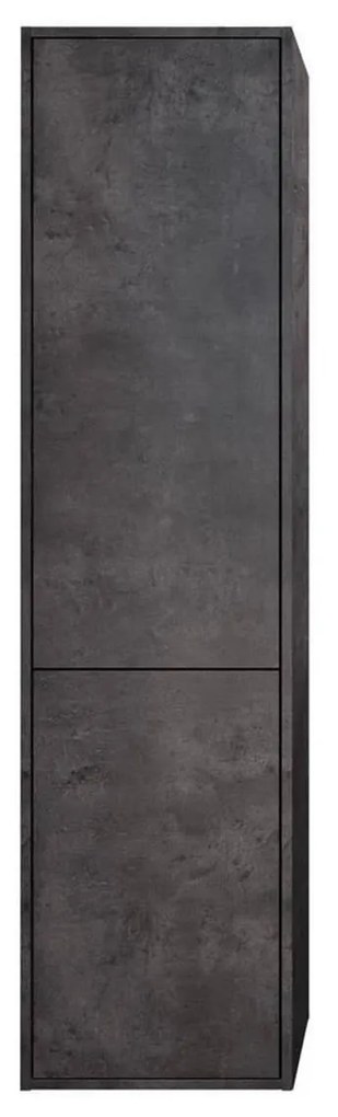 Kolomkast Allibert Marny met Linnenkorf 40x156x35 cm Donker Beton