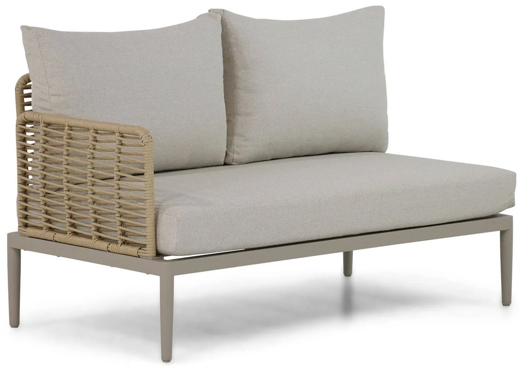 Hoek loungeset 5 personen Wicker/Aluminium/Aluminium/wicker Taupe  Coco Ibiza