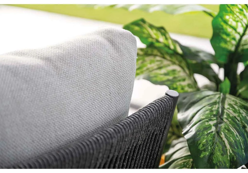 Garden Impressions Tineo lounge dining set 6-delig - donker grijs