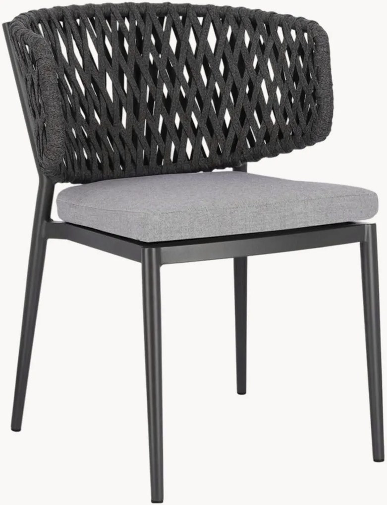 Stapelbare tuinstoelen Isauria met armleuning, 4-delig