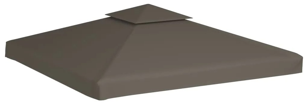 vidaXL Prieeldak 2-laags 310 g/m² 3x3m taupe
