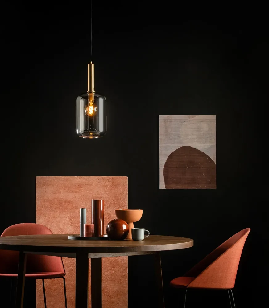 Lucide Joanet hanglamp 22cm 1x E27 zwart