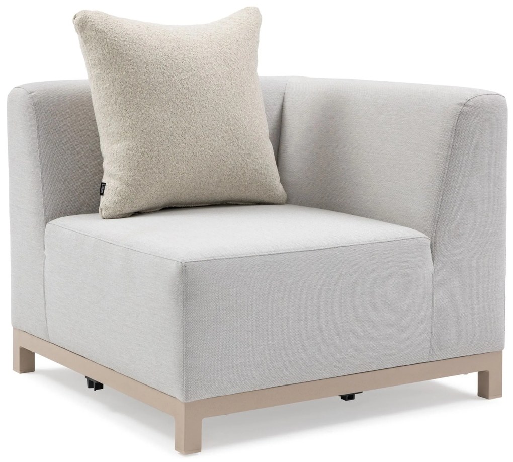 Hoek loungeset 5 personen Outdoor textiel Grijs De Laan Projects