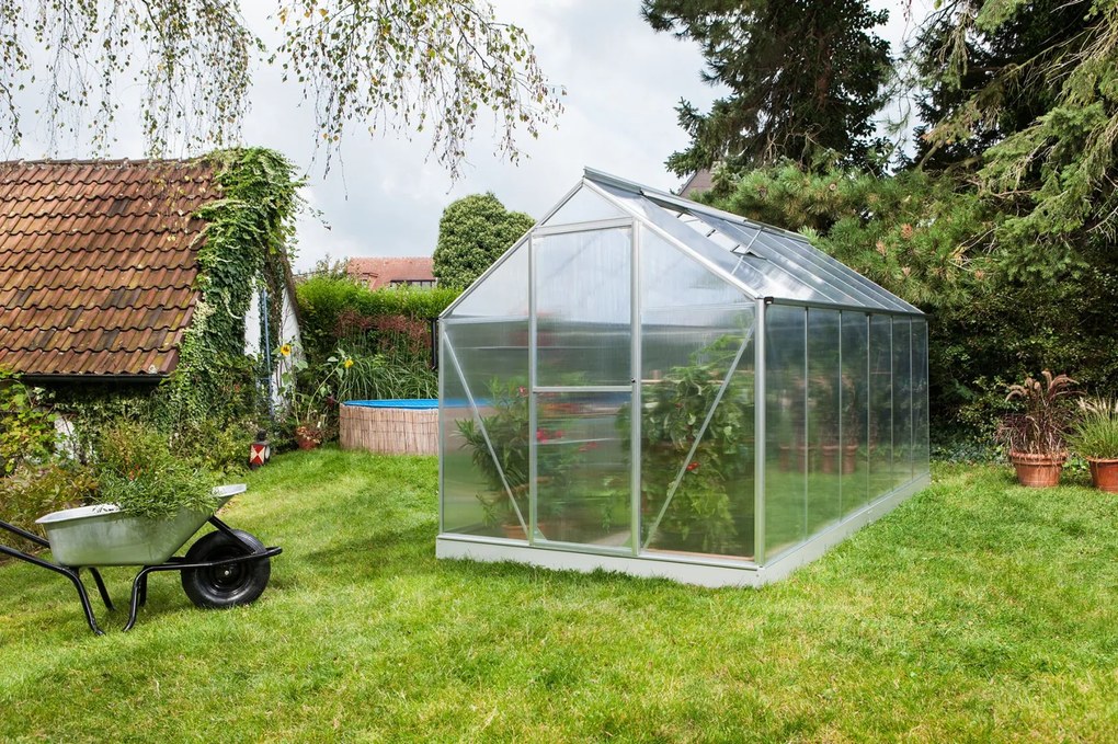 Vitavia Triton serre - 7,5m² - met 4 mm polycarbonaat - Aluminium