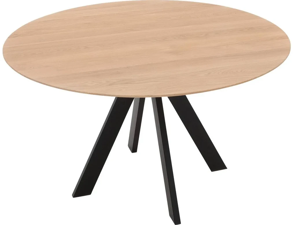 Goossens Excellent Eettafel Ferris Piramide Poot, Rond 120 x 120 cm