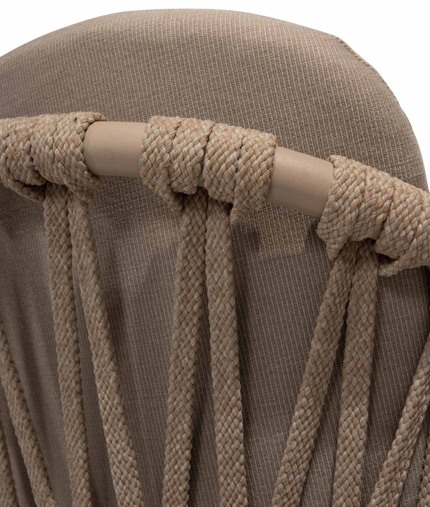 Taste by 4 Seasons Manitoba tuinset latte met Prado tuintafel latte teak blad Ø 160 cm SALE Tuinset taupe weerbestendig