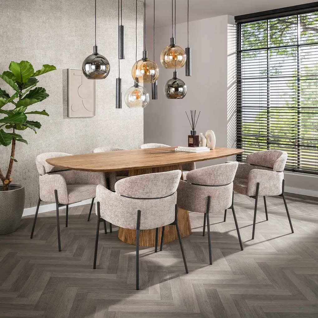 Comfortabele Eetkamerstoel Beige