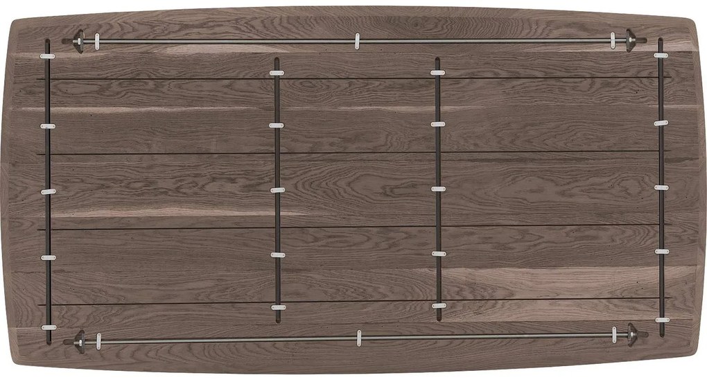 Goossens Excellent Eettafel Uniek, Semi rechthoekig 180 x 100 cm