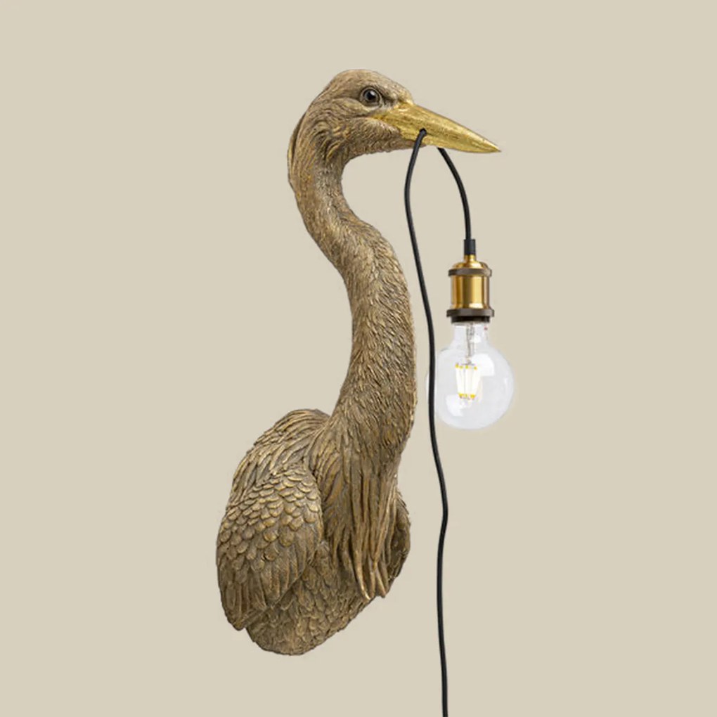 Gouden Reiger Wandlamp