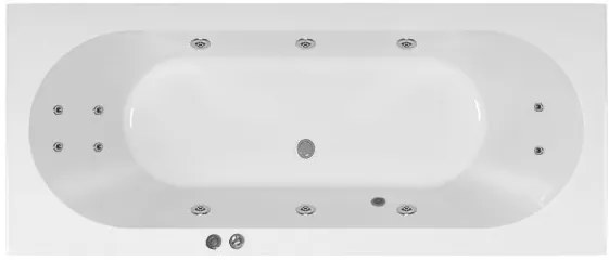 Villeroy en Boch O.novo Bubbelbad 190x90cm 6+4+2 hydro jets