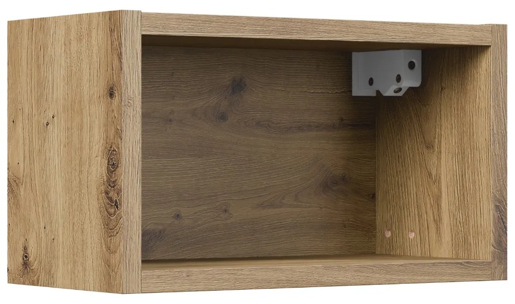 Comad Artisan half hoge open kast 35x20cm eiken