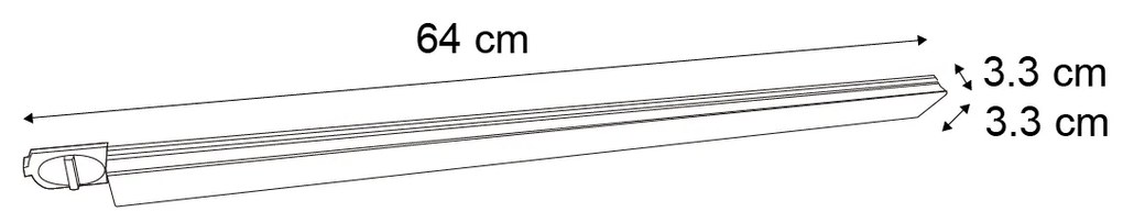 Moderne plafondlamp zwart voor railsysteem 1-fase 15W 1180 lm 2700-3800K - Iconic Tsiri