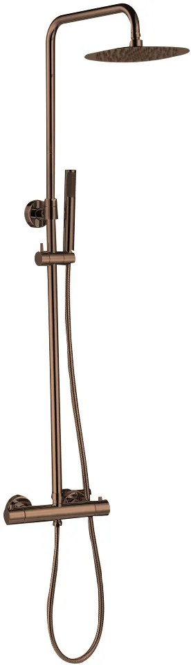 Best Design Dijon thermostatische opbouw regendouche 30cm sunny bronze - brons