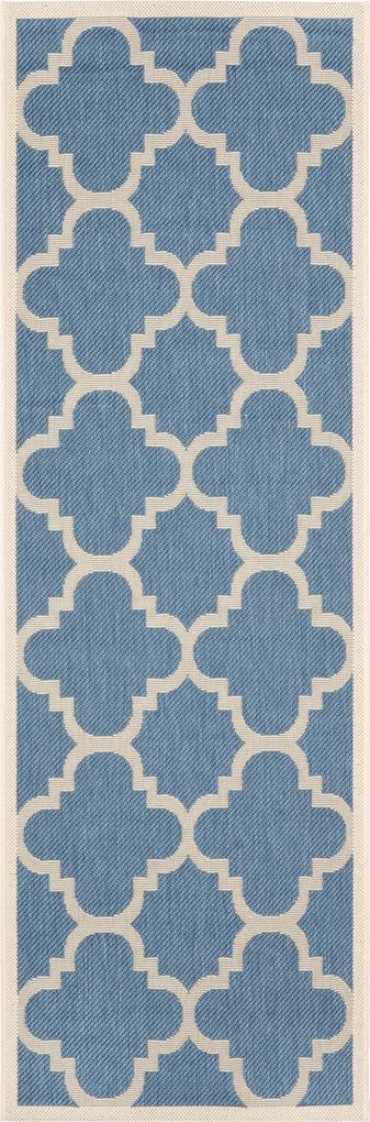 Safavieh | In- & outdoor vloerkleed Mali 90 x 150 cm blauw, beige vloerkleden polypropyleen vloerkleden & woontextiel vloerkleden