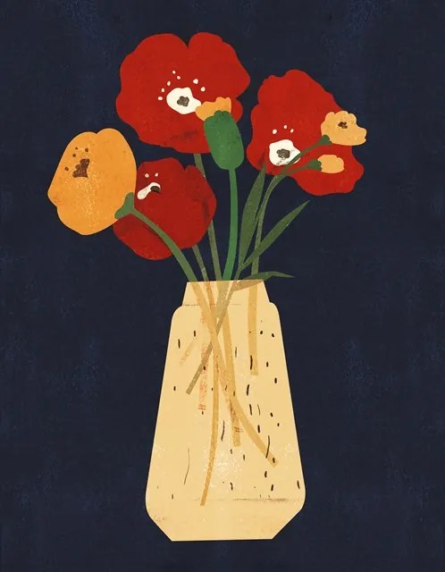 Poppies - 100 x 140 cm