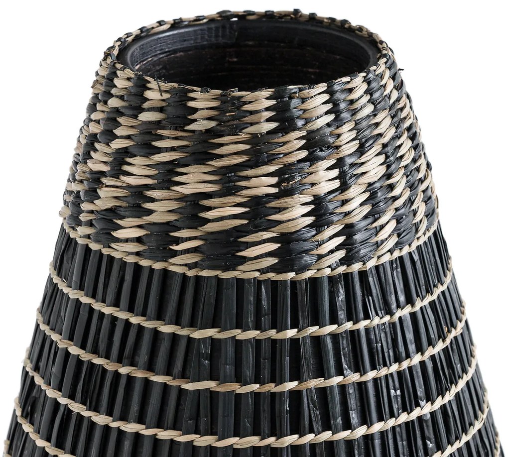 Decoratieve kruik in bamboe H53 cm, Plooming
