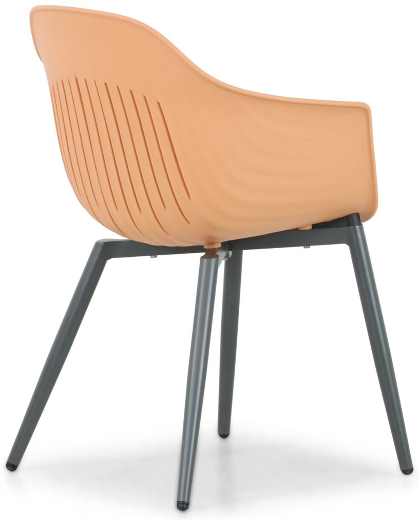 Tuinstoel Kunststof Oranje Lifestyle Garden Furniture Lissabon