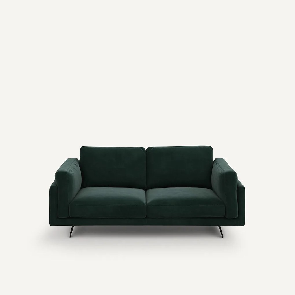 Bank in fluweel, 2-zit, César