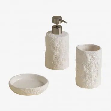 Zolave Gres Badkamer Set Grijs – Chroom - Sklum