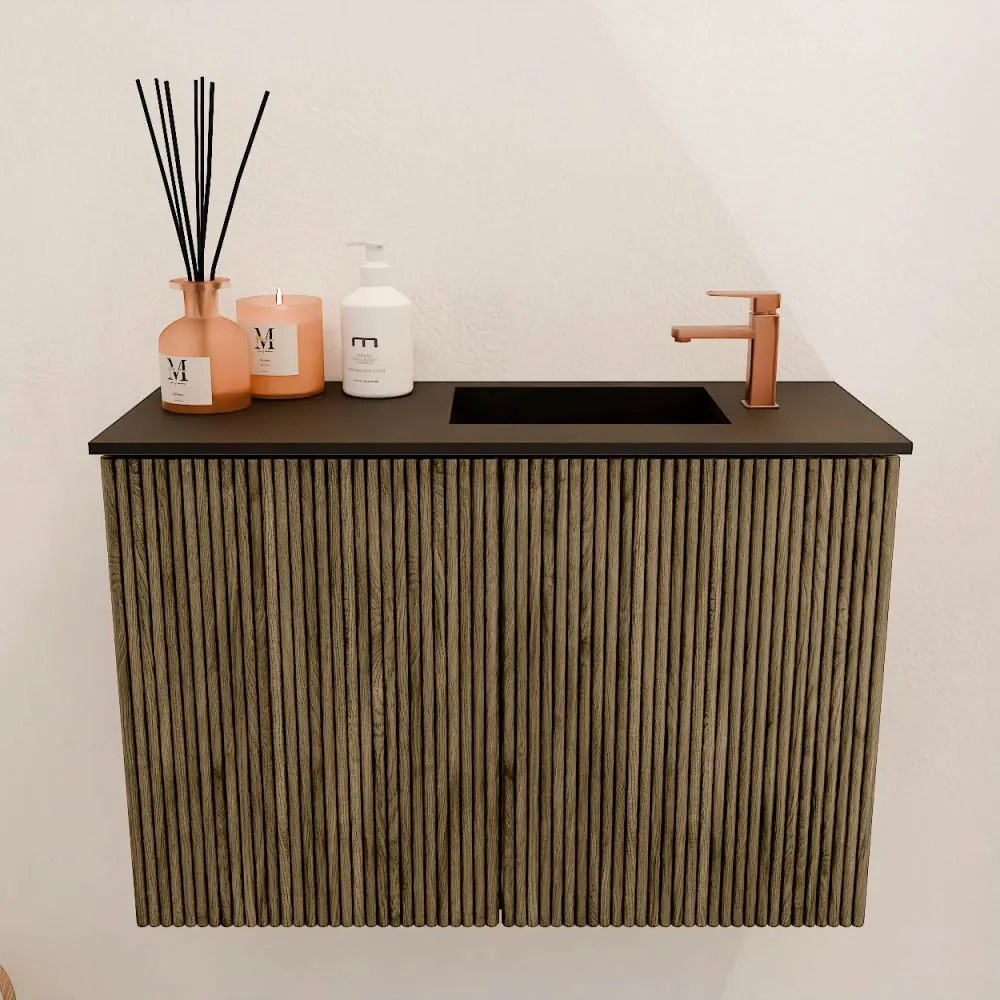 Mondiaz Joya 60cm toiletmeubel dusk met wastafel faye rechts 1 kraangat urban