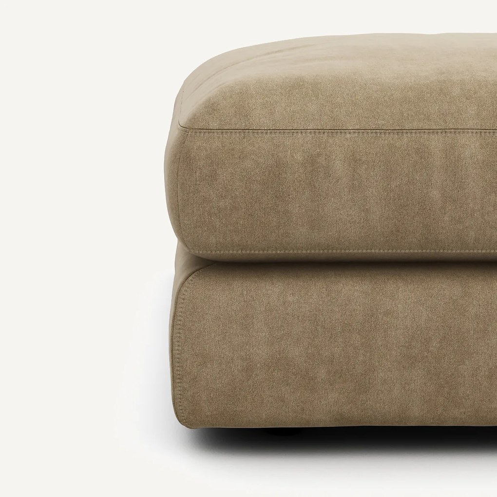 Voetensteun in stonewashed velours, SKANDER