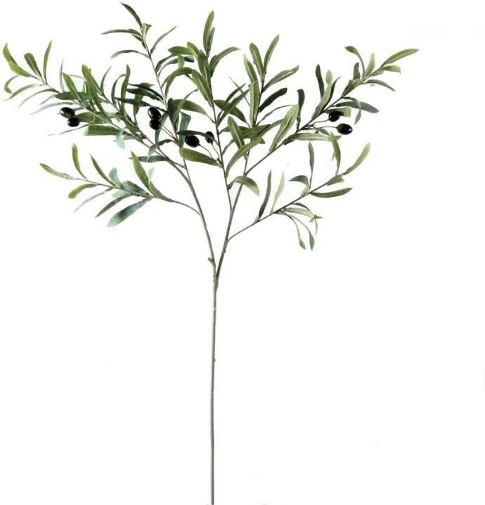 Oliijven tak met zwarte olijfjes, 85 cm