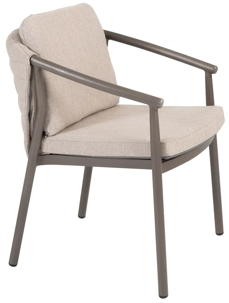 Taste by 4 Seasons Barolo bistroset terre met Manolo tafel 75x75 cm Tuinset bruin weerbestendig