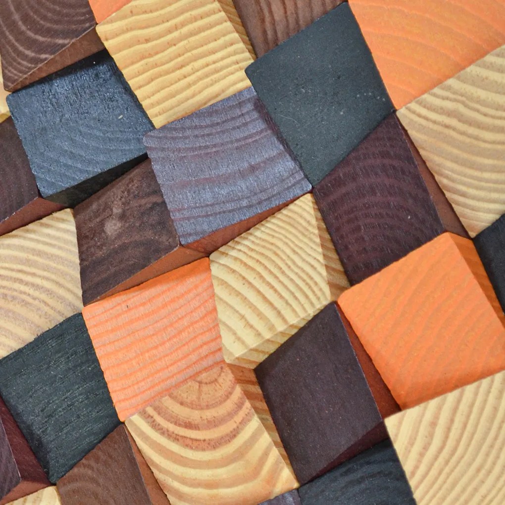 3D Houten Wandpaneel | Bold Pine | 30×30 cm | Wanddecoratie
