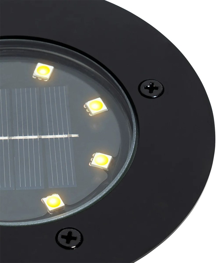 Buitenlamp Moderne grondspot zwart incl. LED IP65 Solar - Terry Modern IP65 Buitenverlichting