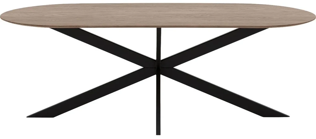 Goossens Excellent Eettafel Floyd, Semi rond 240 x 100 cm