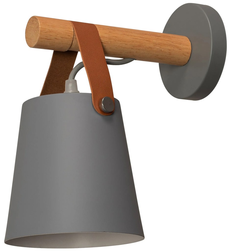 Wandlamp Metalen Wandlamp Met Streep Grijs APP468-1W GRIJS