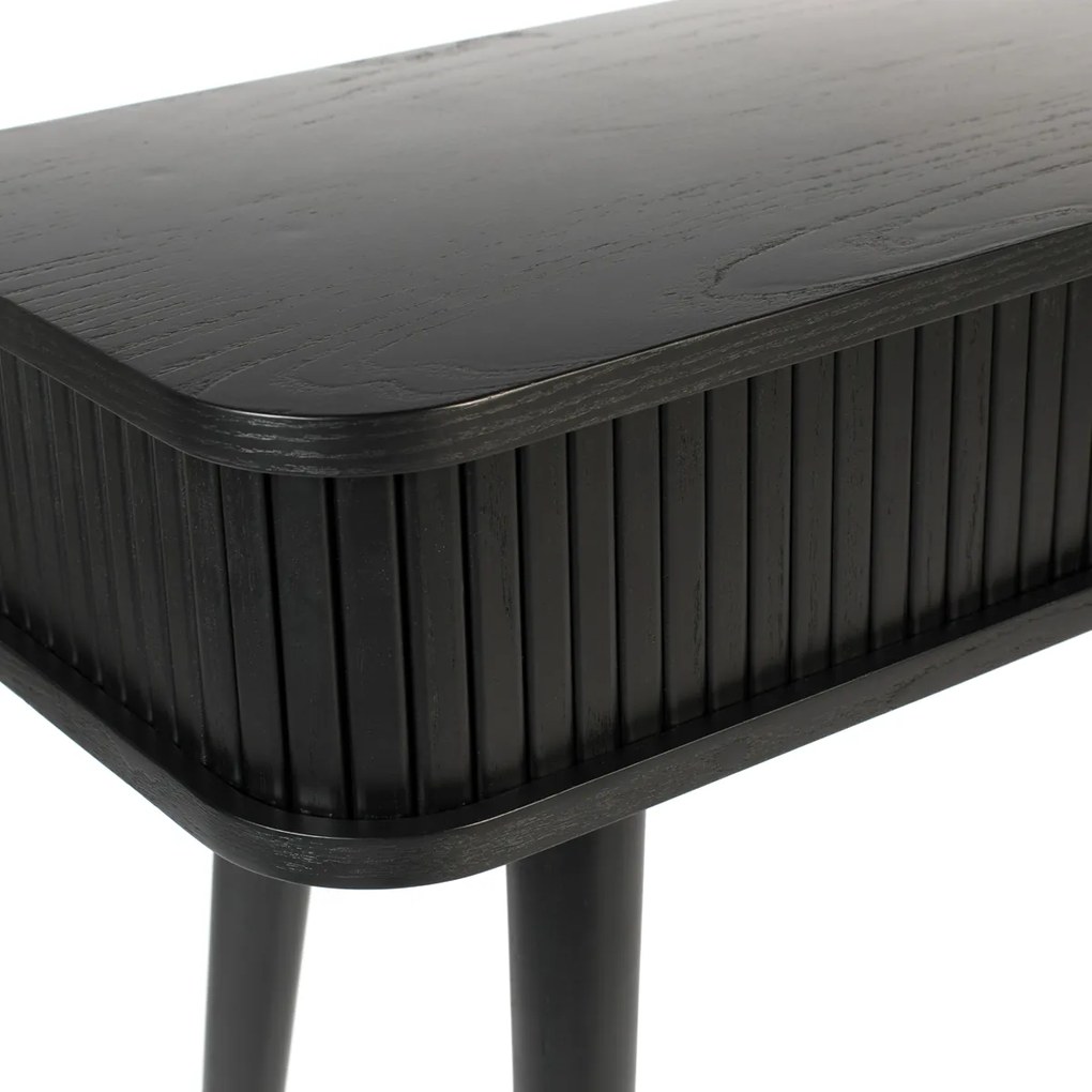 Zuiver Barbier Black Zwarte Design Sidetable - 120 X 35cm.