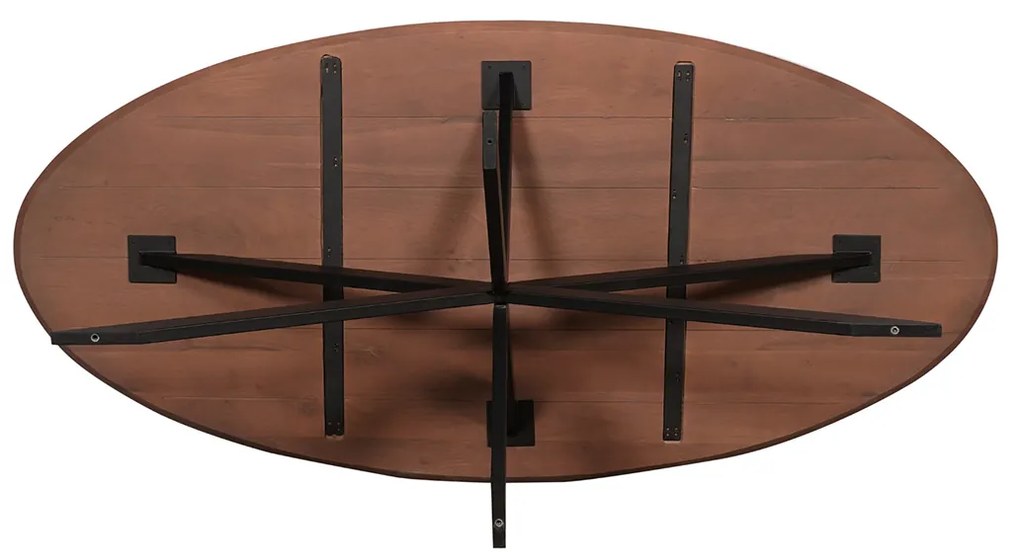 Starfurn Ferris Ovale Eettafel Walnoot 210 Cm - 210 X 100cm.