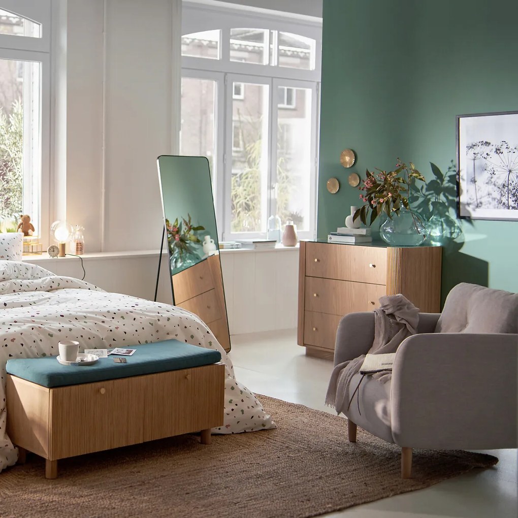 Staande spiegel, ijzer, breedte 50 x hoogte 150 cm, IODUS