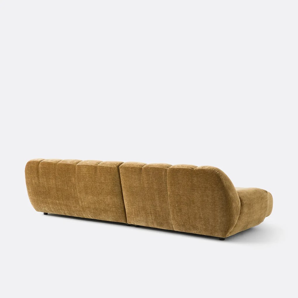 Nuria vintage ribfluwelen hoekbank links
