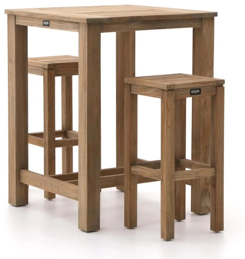 Barset ROUGH  | 2 personen | Tuinset teakhout | 3-delig | Kees Smit Tuinmeubelen