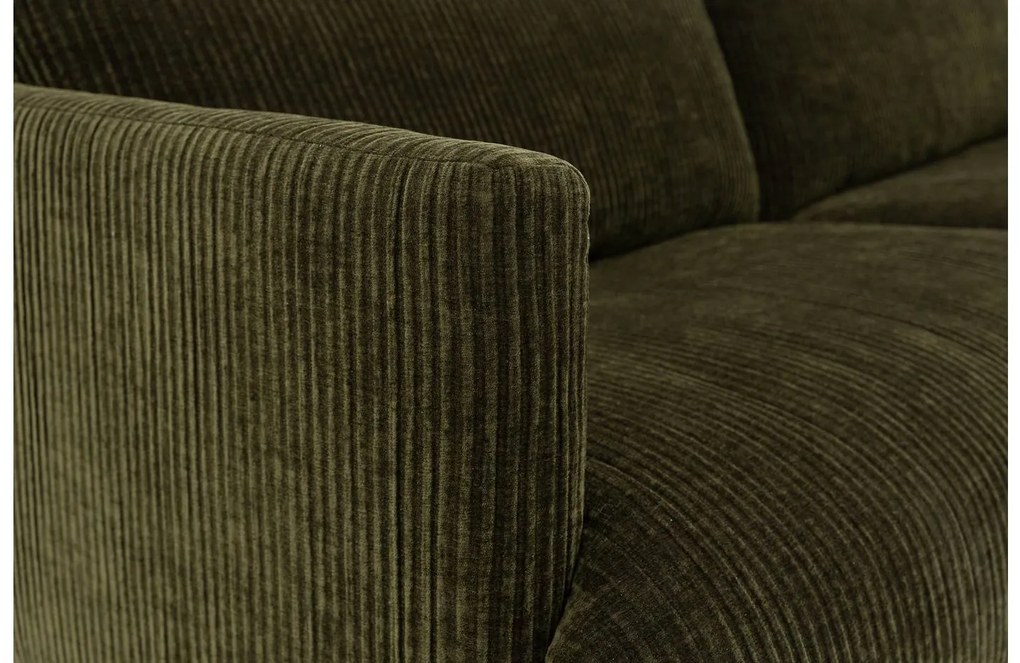 Goossens Bank Luxor Stof groen, stof, 2-zits, modern design