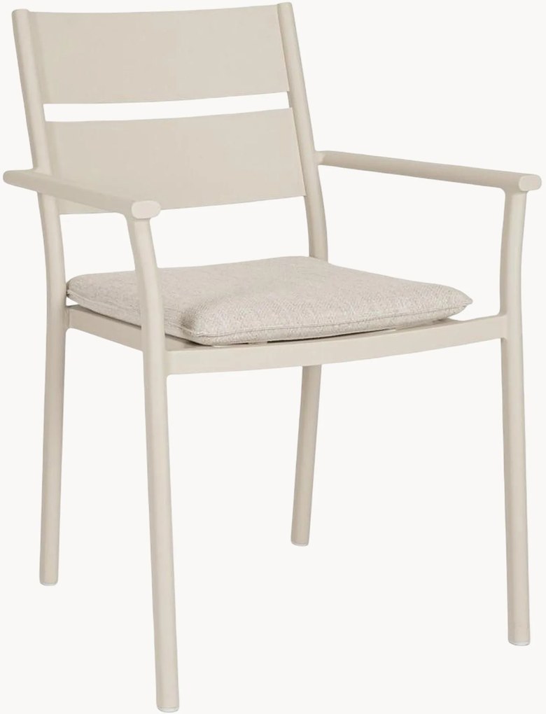 Stapelbare tuinstoelen Molokai met armleuning, 4-delig