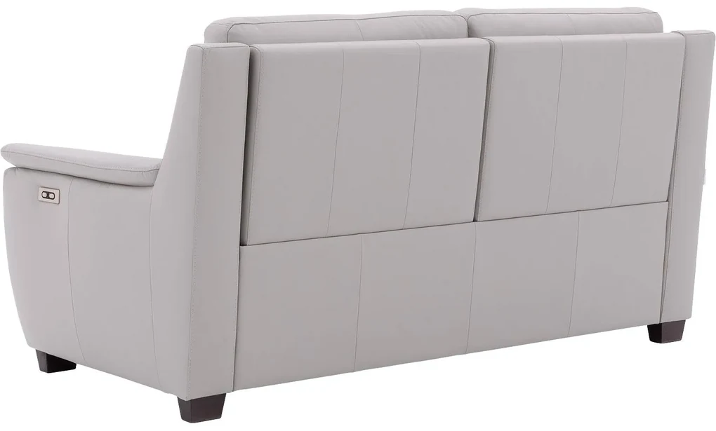 Goossens Excellent Relaxbank Vlore grijs, leer, 2-zits, stijlvol landelijk