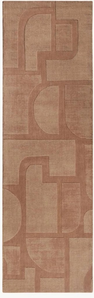 Wollen loper Alexis met hoog-laag effect