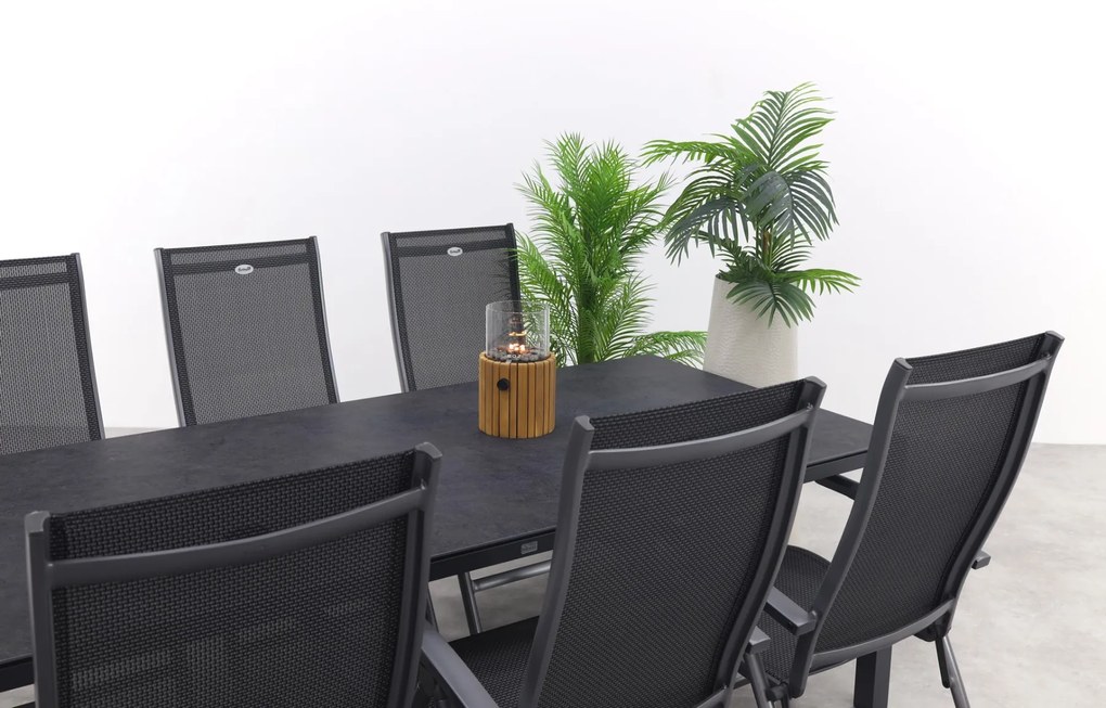 Hartman Salvatore/Chaneo verstelbare tuinset - 220x100 cm. - 7-delig