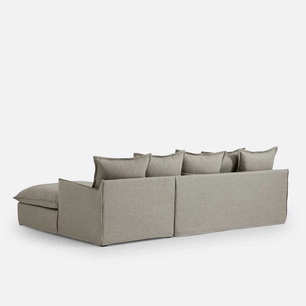 4-zits hoekbank in polyester, ODNA
