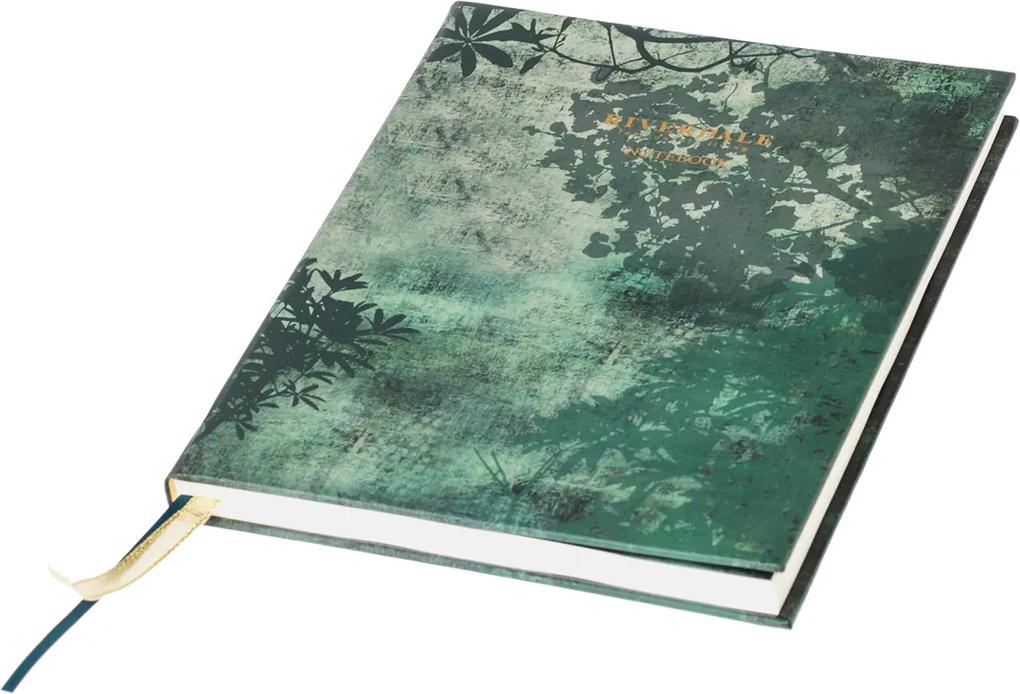Notitieboek Leaves groen 22cm