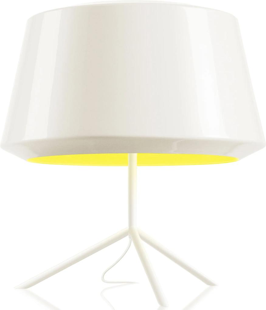 Zero Can tafellamp wit/geel