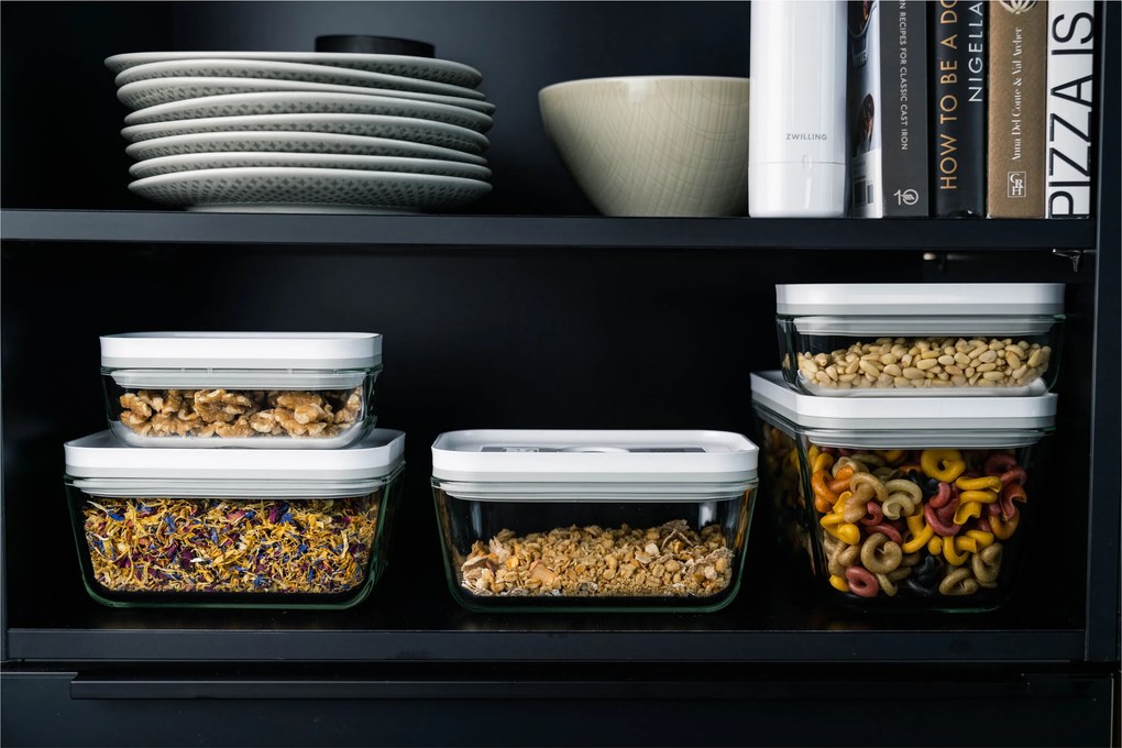 ZWILLING Fresh & Save Vacuümdozenset, S/M/L / 3-delig, Glas, Grijs - Fresh & Save - ZWILLING