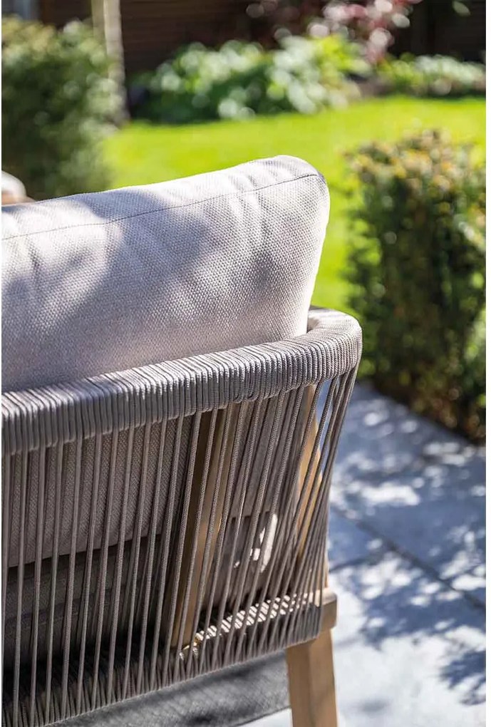 Garden Impressions Alora lounge dining set 5-delig rechts - grey sand