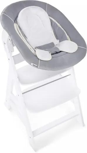 Kinderstoel Hauck Alpha+ White + Newborn Set Stretch Grey