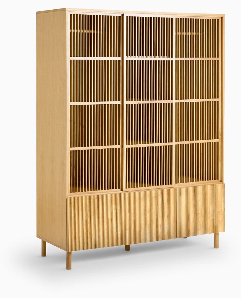 Kast van eikenhout en fineer, 6 deuren, Bilbao