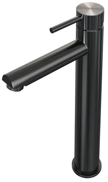 BRAUER Stripe Verhoogde Opbouw Wastafelmengkraan - model A - gunmetal geborsteld PVD 5-GM-002-HD7